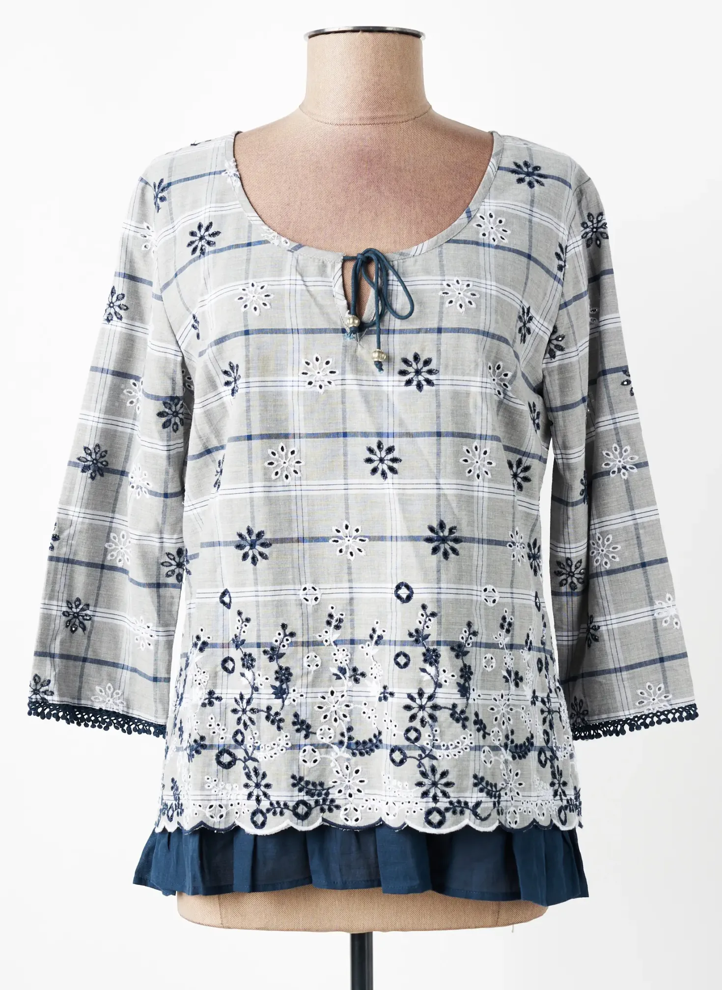Tunique Manches Longues Aura By Figure Libre Bleu