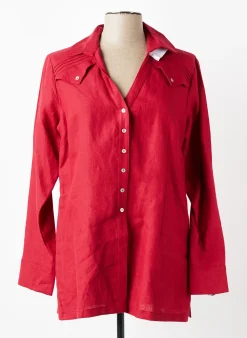 Tunique Manches Longues Quattro Rouge