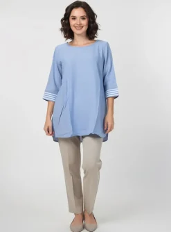 Tunique Manches Longues Sheego Bleu