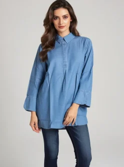 Tunique Manches Longues Sheego Bleu