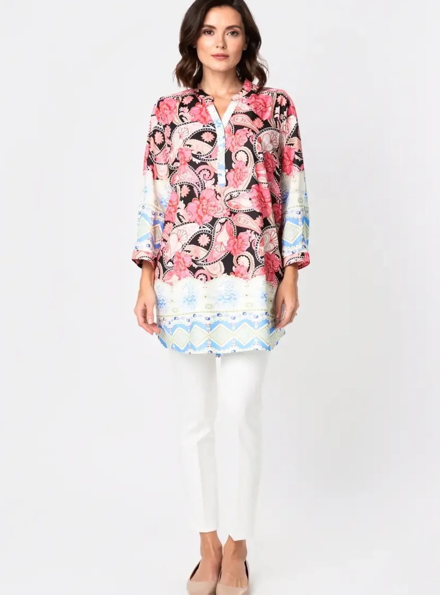 Tunique Manches Longues World Fashion Rose