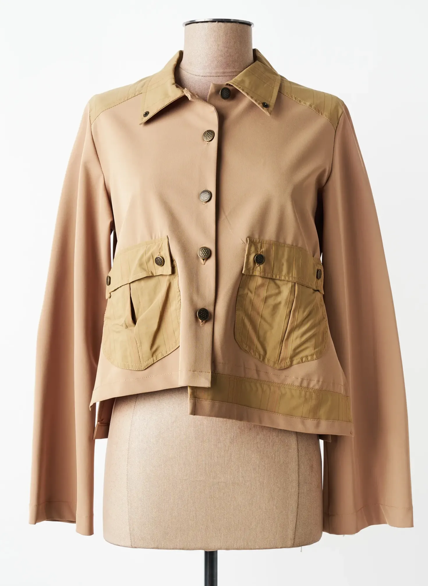 Veste Casual Double Jeu Beige