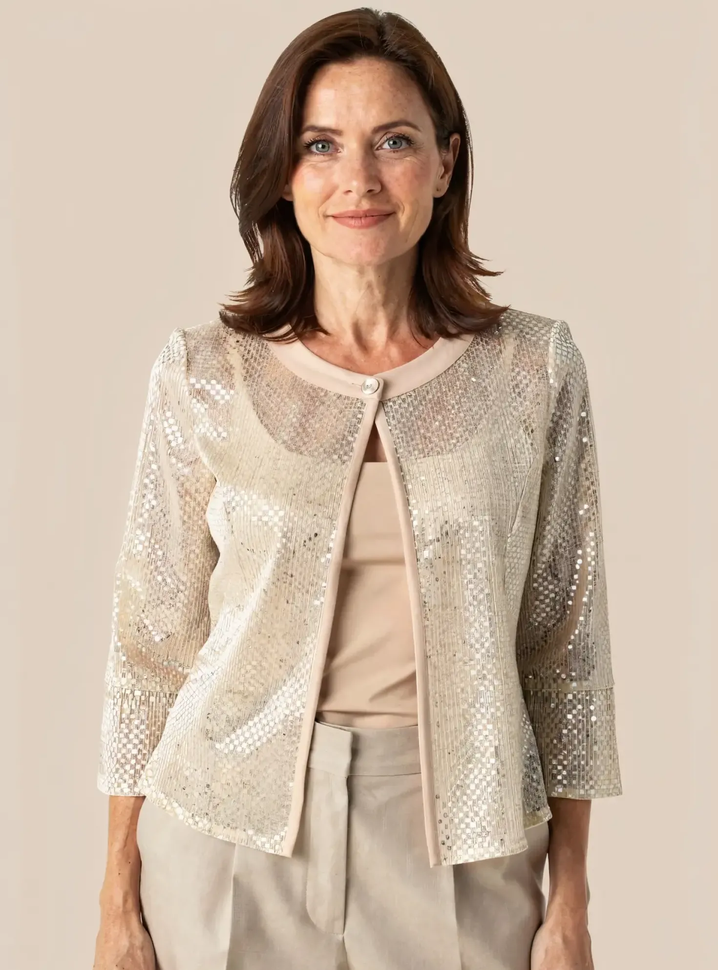 Veste Casual Eugen Klein Beige