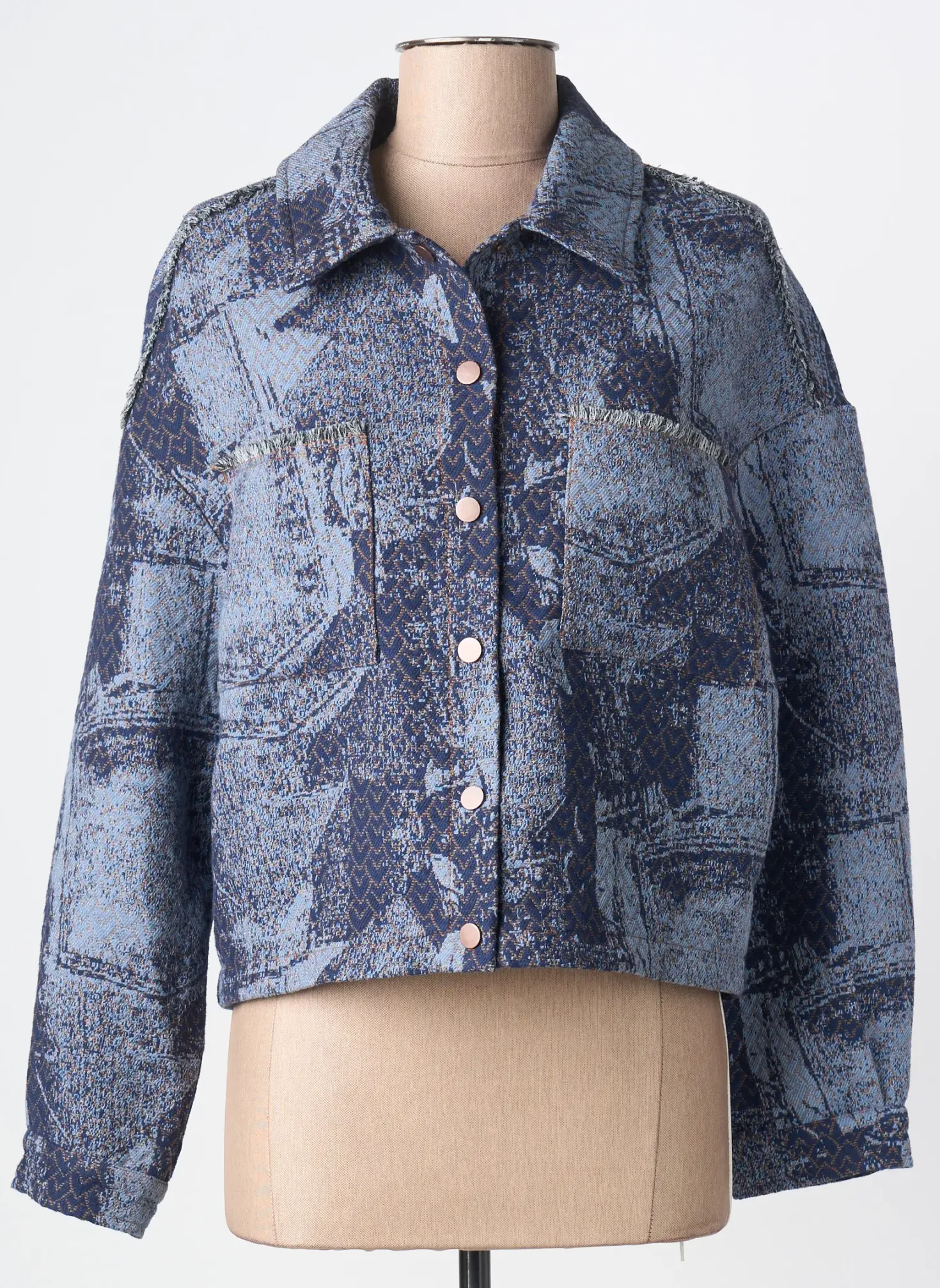 Veste Casual Eva Kayan Bleu