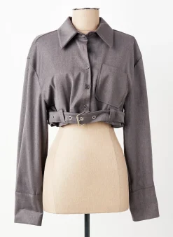 Veste Casual Garconne Gris