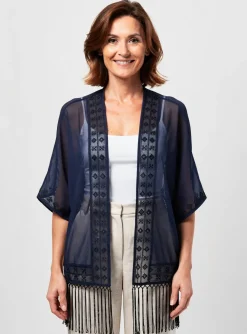 Veste Casual Phildar Bleu