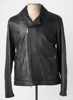Veste En Cuir Z Zegna Noir