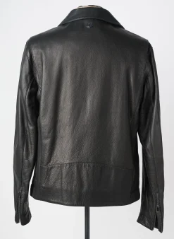 Veste En Cuir Z Zegna Noir