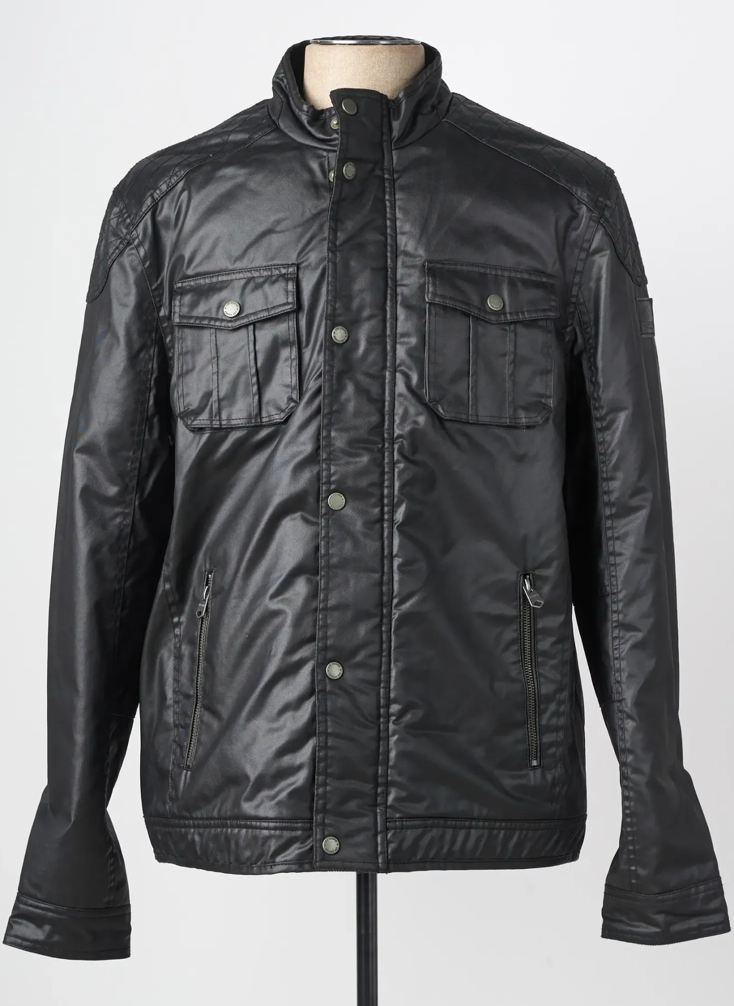 Veste Simili Cuir Lee Cooper Noir